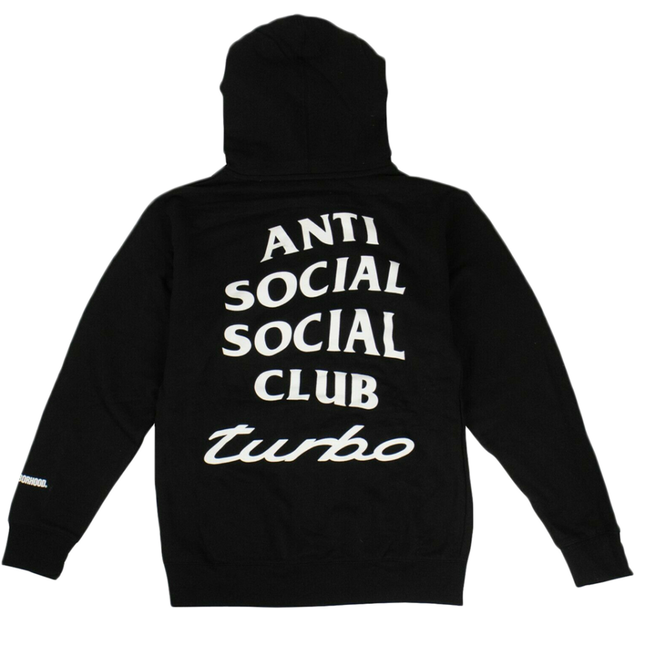 Anti Social Social Club Black Turbo Hoodie Back