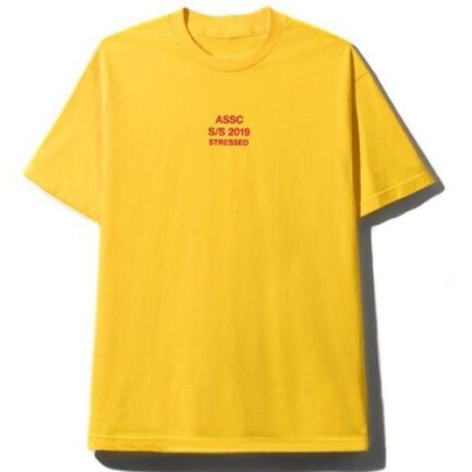 Anti Social Social Club Yellow ASSC STRESSED Tshirt