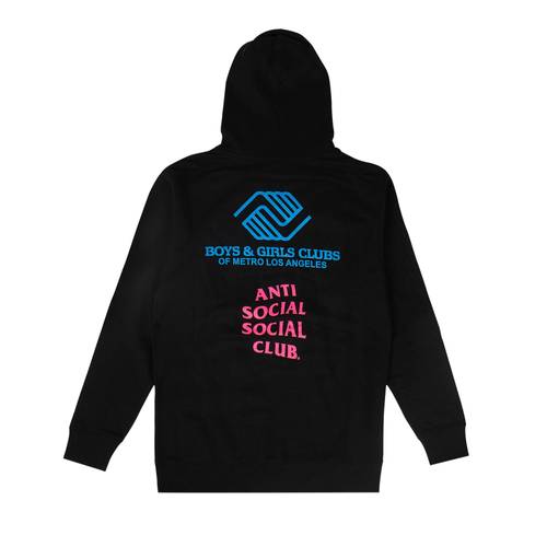 Anti Social Social Club x BGCMLA Logo Hooded back