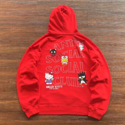 ASSC x Hello Kitty and Friends Red Hoodie