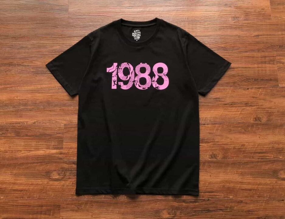 Anti Social Social Club 1988 Black T-shirt