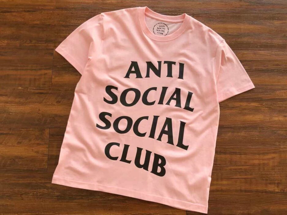 Anti Social Social Club Crewneck T-Pink Tee